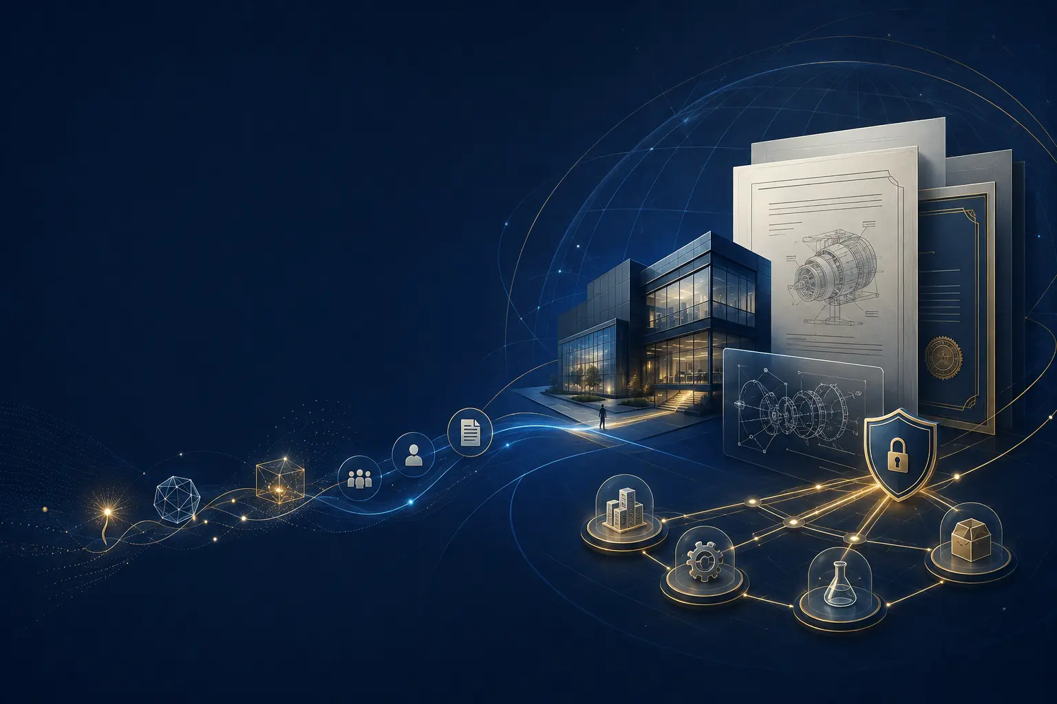 Abstract global innovation network leading to a U.S. patent venture